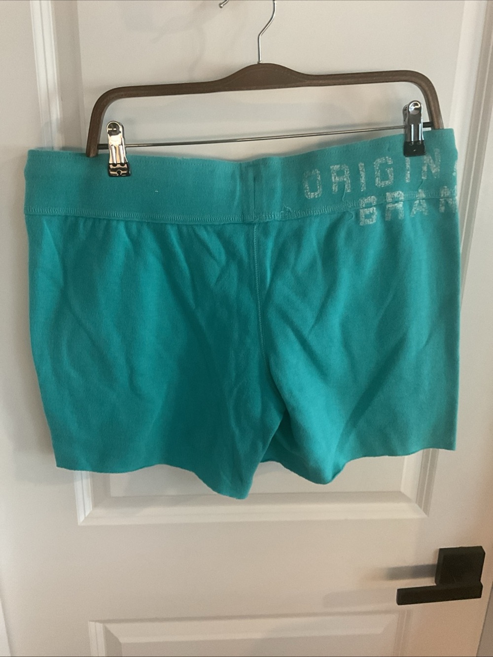 Aeropostale - Teal Drawstring Athletic Raw Hem Shorts - Ladies Size XL - Picture 4 of 9